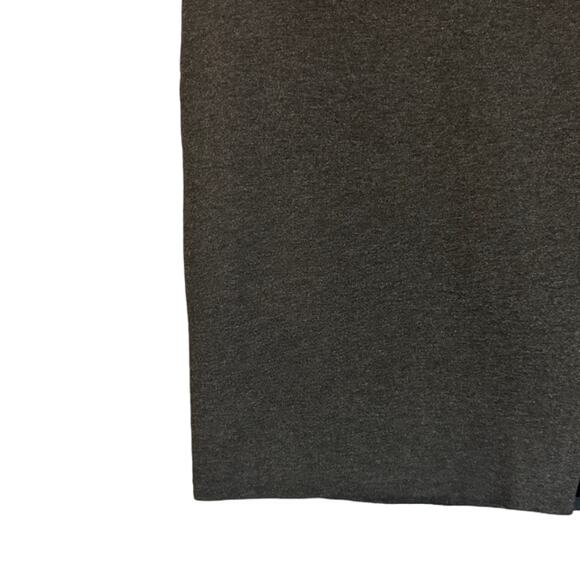 Olivaceous Dark Gray High Front Slit Back Zip Straight Pencil Skirt Women Sz M - Picture 4 of 9